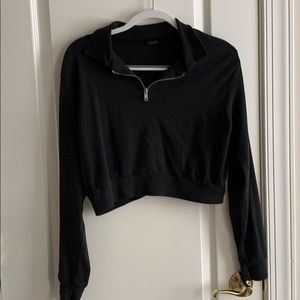 John Galt Cropped Quarter Zip Long Sleeve 🌻